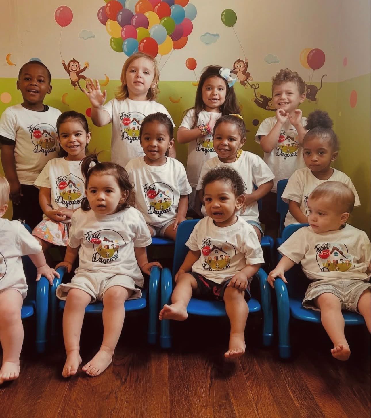 Holding a happy little one