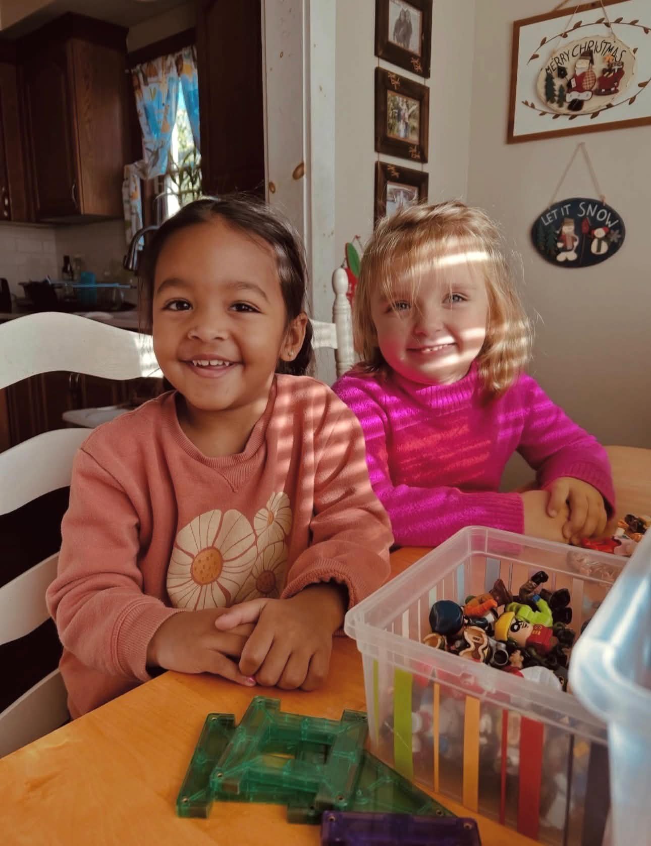 Best friends giving a hug