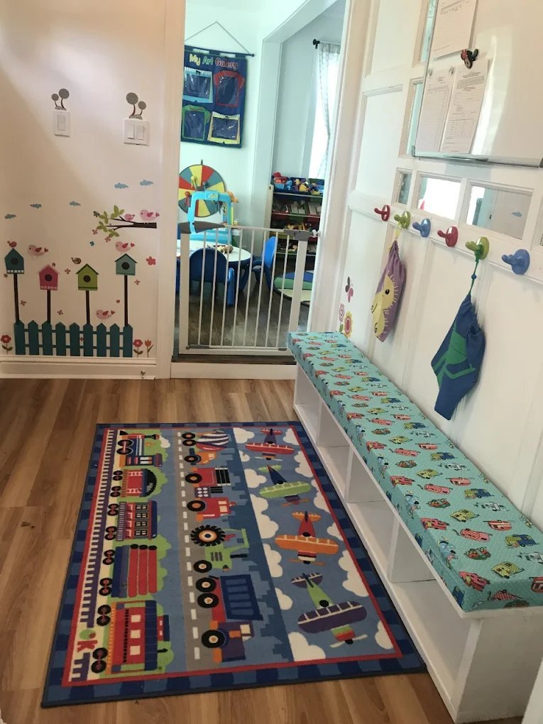 Activity room with toys and learning rug